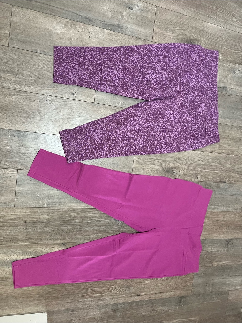 Terra & Sky women’s Purple and Magenta Active Leggings Set size xl 16w